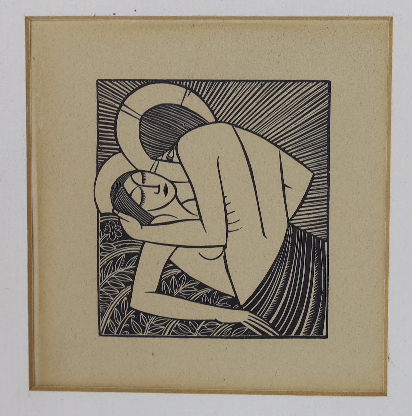 Eric Gill (1882-1940), wood engraving, 'Stay With Me Apples', see reference - Engravings by Eric Gill, Douglas Cleaverdon, Bristol, 1929 - PL 71, 6.5 x 6cm